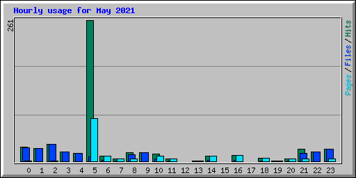Hourly usage for May 2021