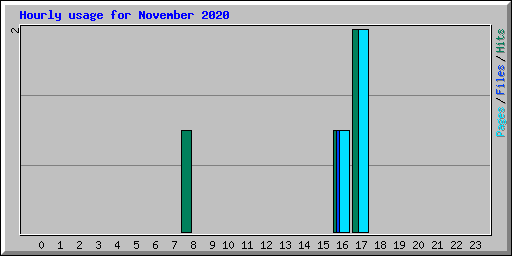 Hourly usage for November 2020