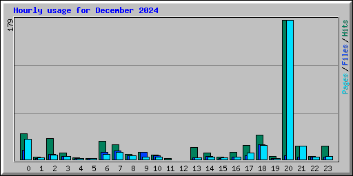 Hourly usage for December 2024