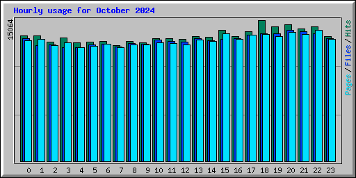 Hourly usage for October 2024