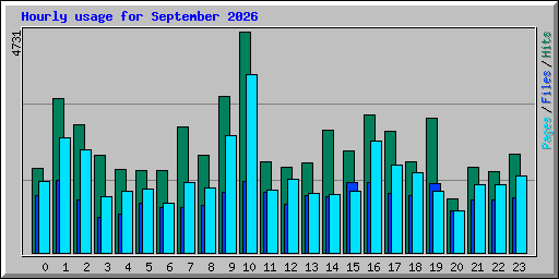 Hourly usage for September 2026
